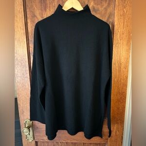 J. Jill cashmere black turtleneck sweater